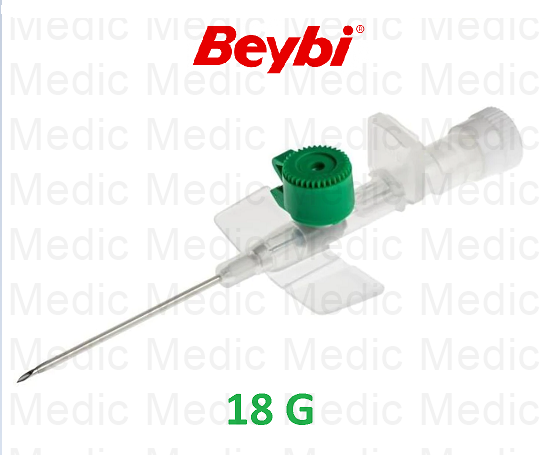 Beybi İntraket-iv Kanül-Branül (Yeşil-18G) (100 Adet)