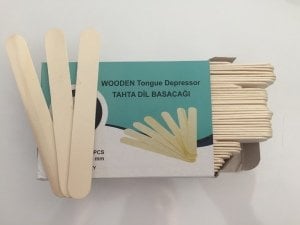 SAFMED Abeslang & Tahta Dil Basacağı & Spatula 50 PK-1 Koli