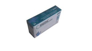 MEDIC GLOVE Mavi Pudrasız (Medium) Nitril Muayene Eldiveni - 20 Paket - 1 Koli