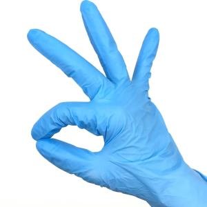 tenty 303 Mavi Nitril Pudrasız Muayene Eldiveni (Medium) 100'lü 20Pk - Koli