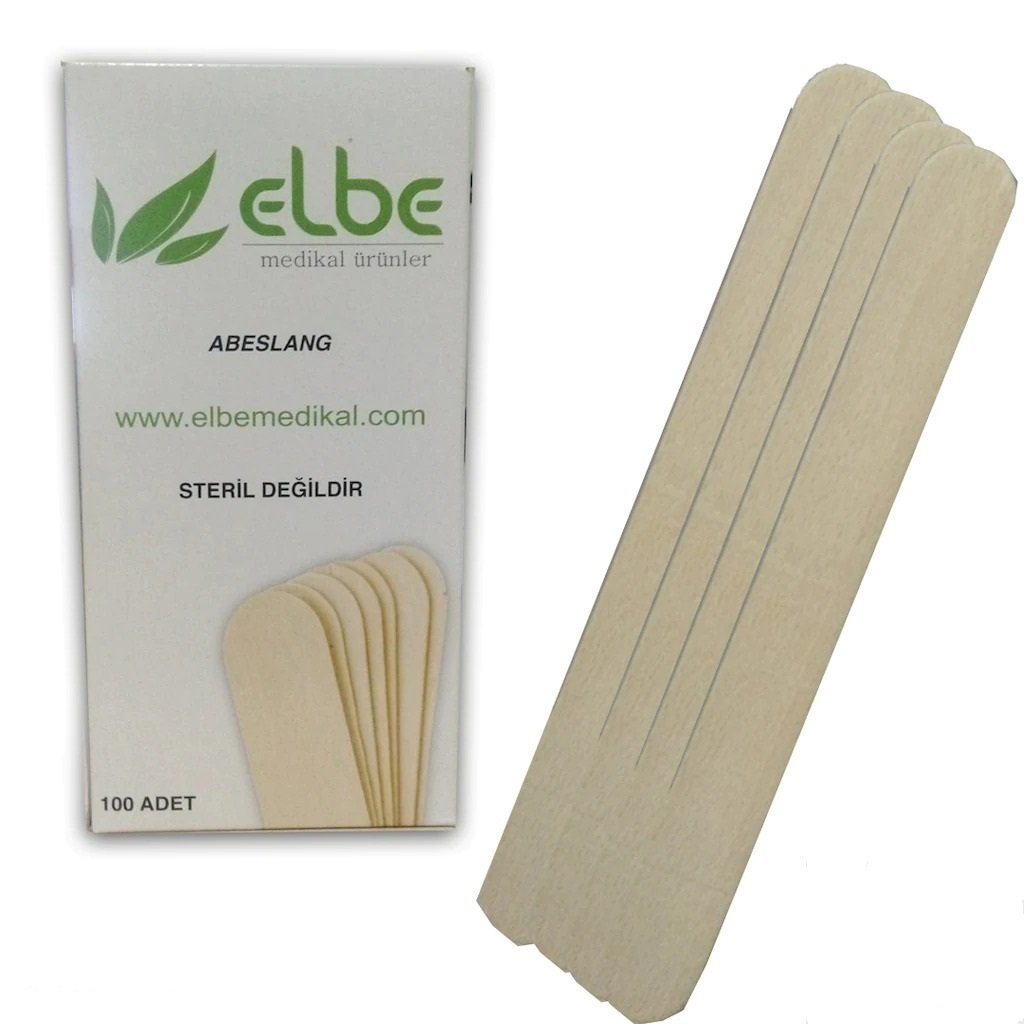 elbe (Maun) Abeslang & Tahta Dil Basacağı & Spatula 100 Adet