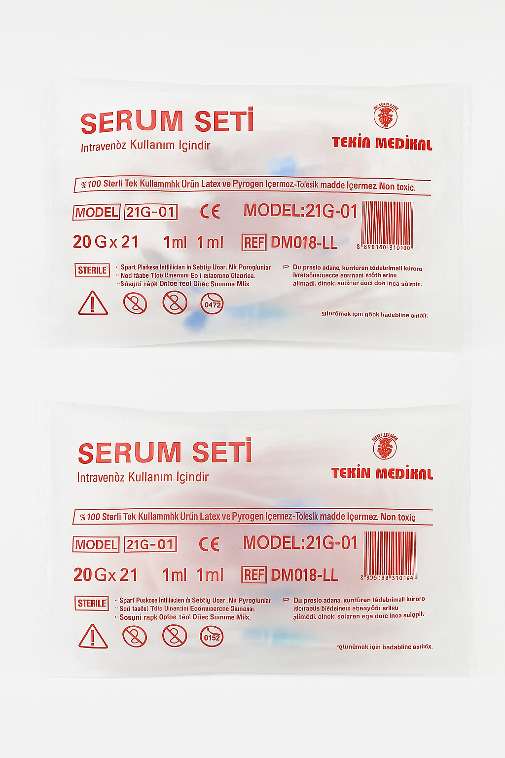 TEKİN MEDİKAL Serum Seti (Kilitli-Luer Lock) - İnfüzyon Seti 500 Adet / Koli