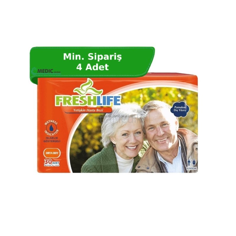 FRESHLIFE Yetişkin Hasta Bezi (Medium) 30'lu Paket