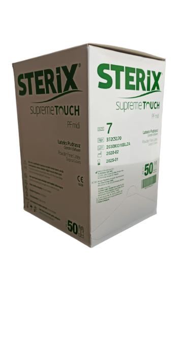 Sterix Supreme Touch Latex Pudrasız Cerrahi Eldiven 50'li (No:7)