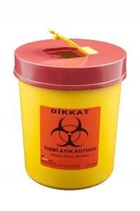 MOS LAB Tıbbi Atık Kutusu & Kovası 1,0 ve 1,3 lt.