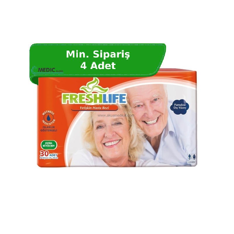 FRESHLIFE Yetişkin Hasta Bezi (XL) 30'lu Paket