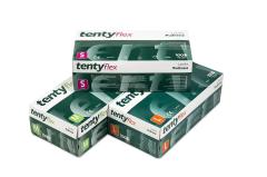 tenty flex Pudrasız Lateks Muayene Eldiveni (Medium) - 20 Paket - 1 Koli