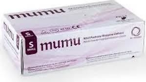 mumu Mavi Pudrasız Nitril Muayene Eldiveni (Small) 100'lü x 20 Pk - Koli