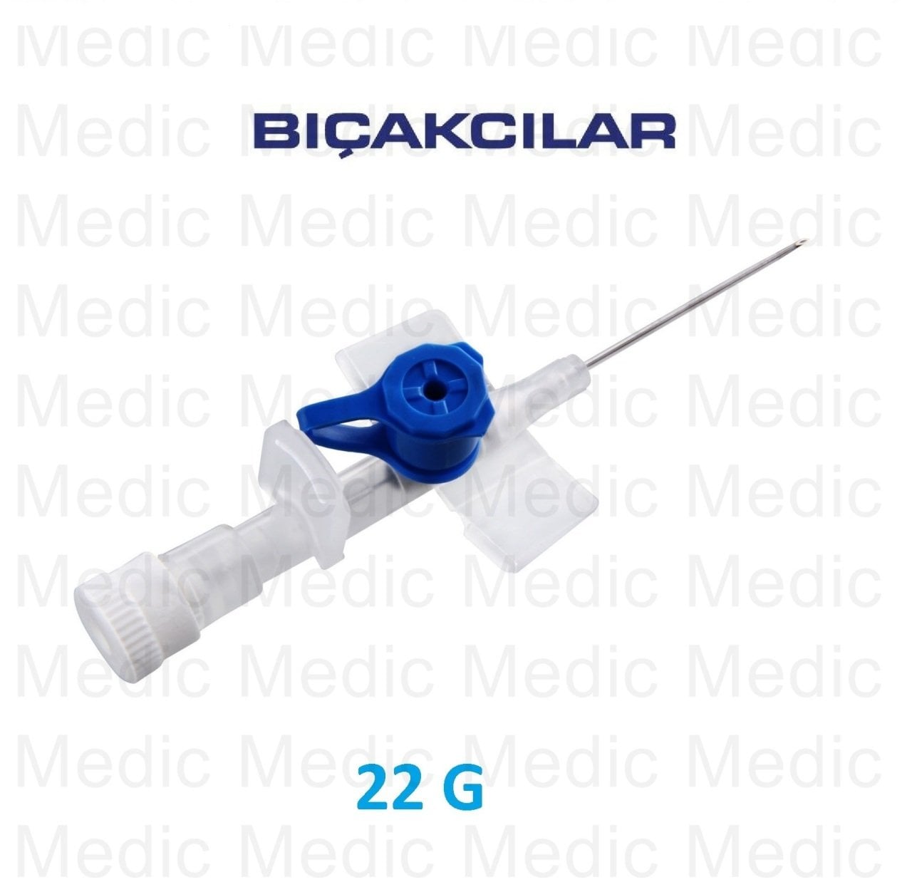 BIÇAKCILAR İntraket-iv Kanül-Branül (Mavi-22G) (50 Adet)