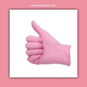 Tunçpek Pembe Nitril Pudrasız Muayene Eldiveni (Medium) 100'lü x 20 Pk - Koli