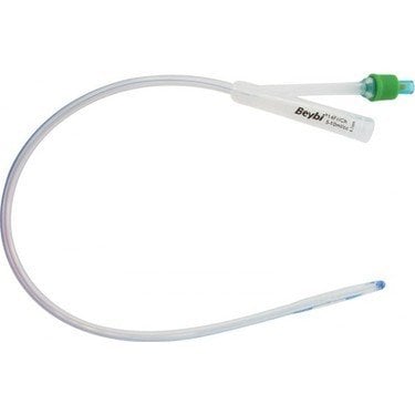 Beybi Silikon Foley Sonda (No:12 - Beyaz)  2 Yollu