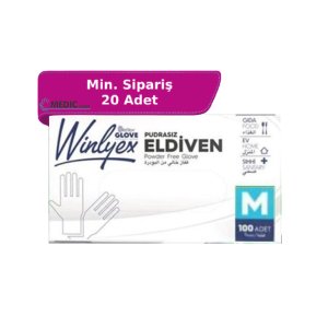 Reflex Winlyex Naturel Şeffaf Pudrasız TPE Eldiven (M) 100'lü Kutu