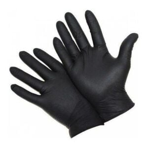 Broche Plus Ekstra Kalın Siyah Nitril Eldiven (XL) 50'li Paket