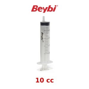 Beybi 10 cc Yeşil  Enjektör Şırınga - 3 Parça 100'lü