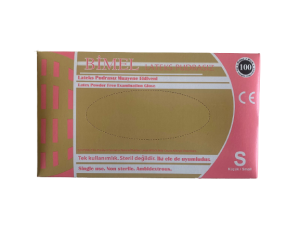 BİMEL Lateks Pudrasız Muayene Eldiveni 100'lü x 20 Paket - 1 Koli (Small)