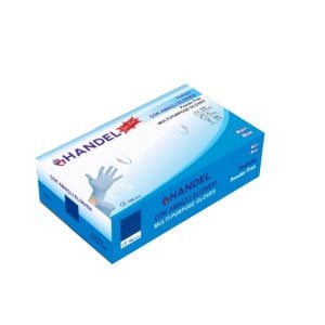 HANDEL Mavi Pudrasız TPE Eldiven (Large) 100'lü Paket