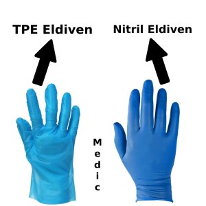HANDEL Mavi Pudrasız TPE Eldiven (Large) 100'lü Paket