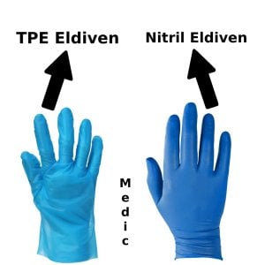 HANDEL Mavi Pudrasız TPE Eldiven (Medium) 100'lü Paket