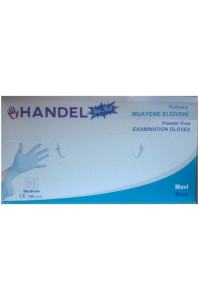 HANDEL Mavi Pudrasız TPE Eldiven (Medium) 100'lü x 10 Paket