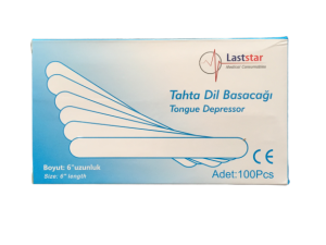 Laststar (Huş) Abeslang & Tahta Dil Basacağı & Spatula 100'lü Paket