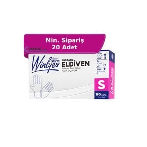 Reflex Winlyex Naturel Şeffaf Pudrasız TPE Eldiven (S) 100'lü Kutu