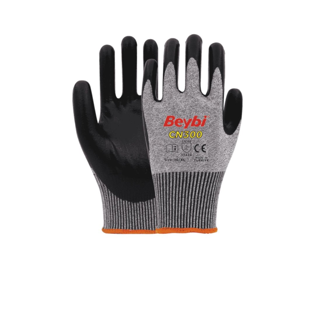 CN300 Nitril Kaplı Kesilmeye Dirençli Eldiven