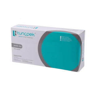 tunçpek Pudrasız Vinil (Small) Muayene Eldiveni -100'lü Paket