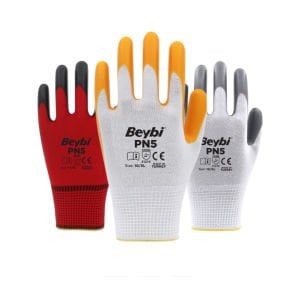 PN5 Polyester Örme Nitril Eldiven