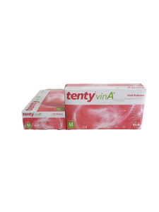 tenty Şeffaf Pudrasız Vinil Muayene Eldiveni (Medium) 100'lü x 20 Paket / Koli