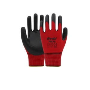 PN75 Polyester Örme Nitril Eldiven