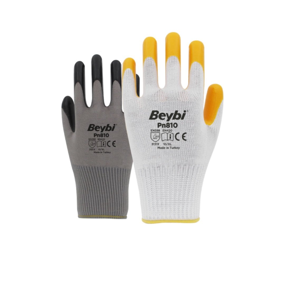 PN810 Polyester Örme Nitril Eldiven