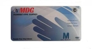 Şeffaf Pudrasız Vinil Muayene Eldiveni (Medium) 100'lü Paket