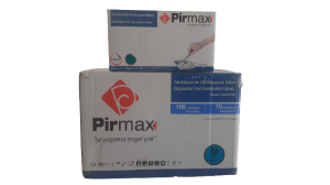 Pirmax Vinil Muayene Eldiveni Pudrasız 100'lü x 20 Paket - 1 Koli (Medium-Orta)