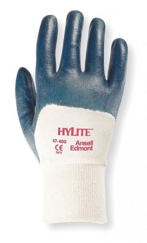 Ansell- HYLITE 47-400 Nitril Kaplı Atık Toplama ve Montaj Eldiveni (Çift-8)