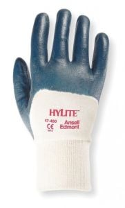 Ansell- HYLITE 47-400 Nitril Kaplı Atık Toplama ve Montaj Eldiveni (Çift-8)