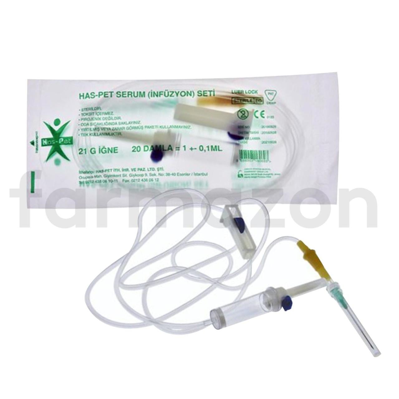Has-Pet Serum Seti-İnfüzyon Seti-1 Adet (Kilitli-Luer Lock)