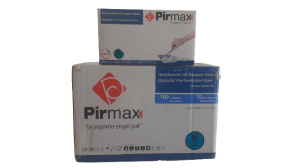 Pirmax Vinil Muayene Eldiveni Pudrasız 100'lü x 20 Paket - 1 Koli (Large-Büyük)