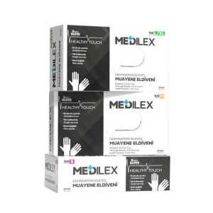 Reflex Medilex Siyah Pudrasız TPE Eldiven (L-XL) 100'lü x 20 Kutu - 1 Koli