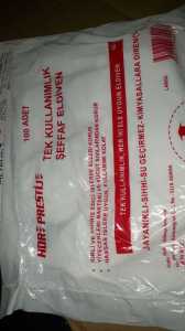 Beybi Şeffaf Poşet Hışır PET Eldiven 100'lü x 200 Pk - Koli