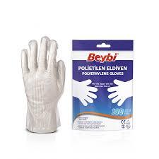 Beybi Şeffaf Poşet Hışır PET Eldiven 100'lü x 200 Pk - Koli