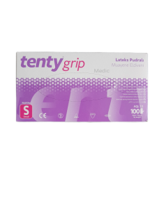 tenty Lateks Pudralı Muayene Eldiveni (Small) 100'lü x 10 Paket