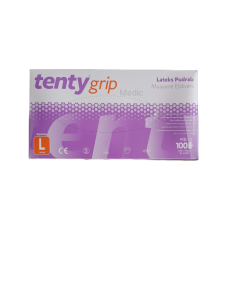 tenty Lateks Pudralı Muayene Eldiveni (Small) 100'lü x 10 Paket