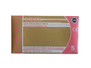 BİMEL Lateks Pudrasız Muayene Eldiveni (Small) 100'lü Paket