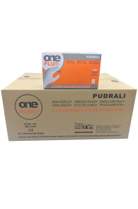 OnePlus Lateks Pudralı Muayene Eldiveni (XS) 100'lü x 20 Paket - 1 Koli
