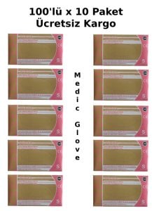 BİMEL Lateks Pudrasız Muayene Eldiveni 100'lü x 10 Paket - Small