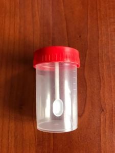 Gaita Kabı Kaşıklı 60 ml / Stool Sample Collection Container with Spoon 60 ml