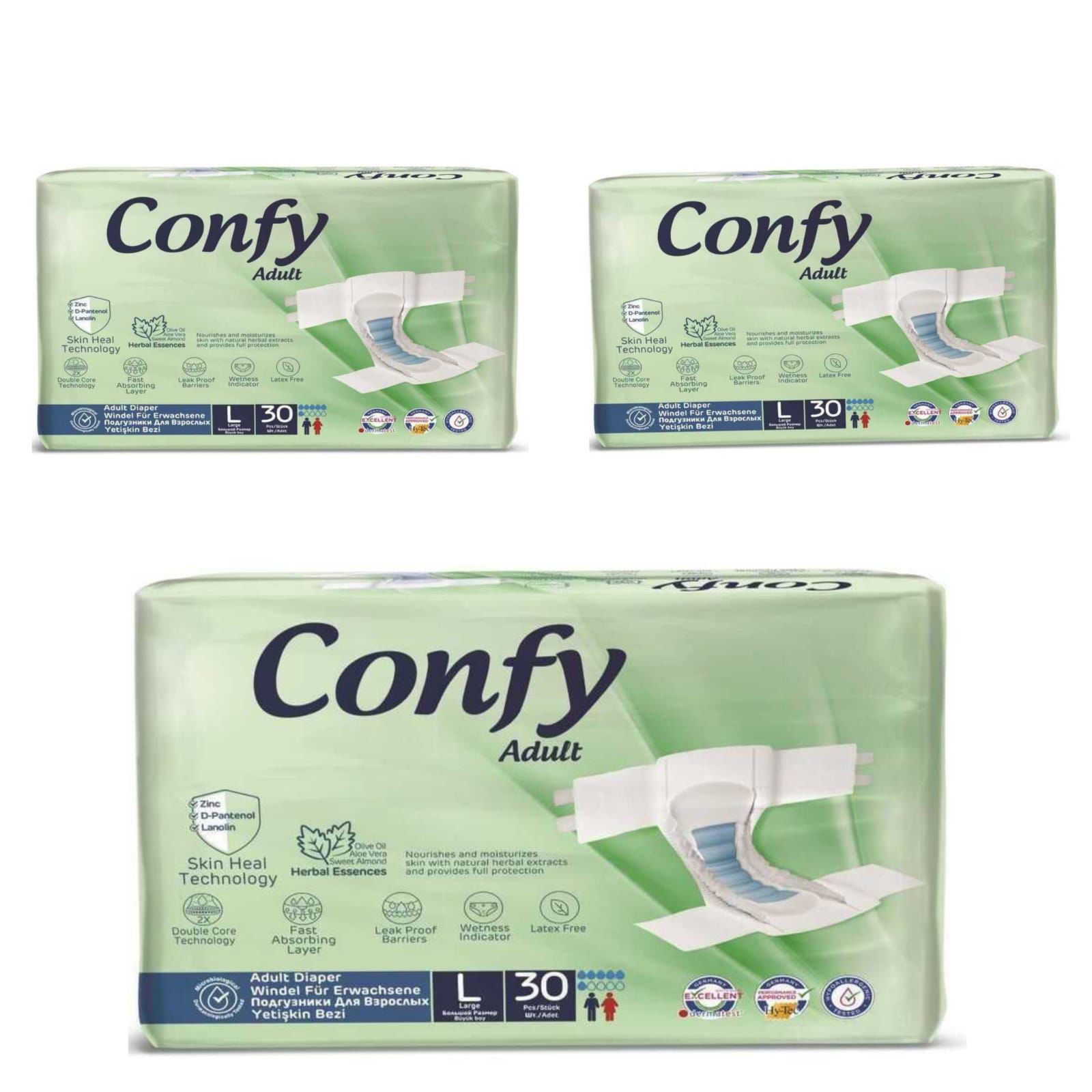Confy Yetişkin Hasta Bezi (Medium) 3 x 30'lu Pk / Koli