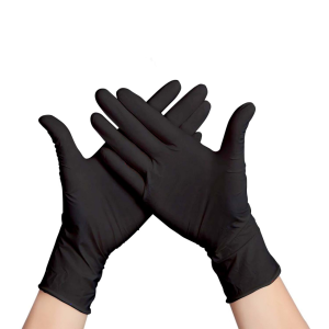 Dolphin Siyah Pudrasız Nitril  Eldiven (Medium) 100'lü Paket
