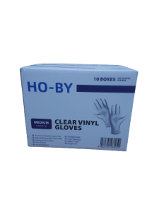 HO-BY Pudrasız Vinil Muayene Eldiveni (Medium) 100'lü x 10 Paket - Koli