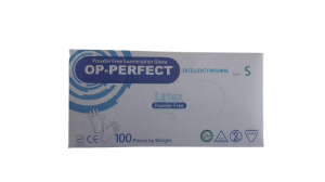 OP-PERFECT  Pudrasız Lateks Muayene Eldiveni (Small) 100'lü Paket